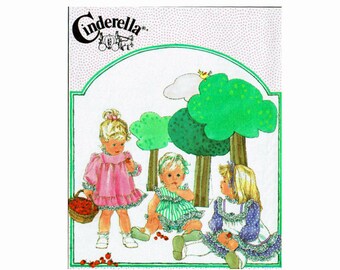 Toddlers Party Dress Pinafore Sundress and Panties Sizes 1/2, 1, 2, 3 Uncut 1980s Sewing Pattern Cinderella Heirloom dress Simplicity 7987