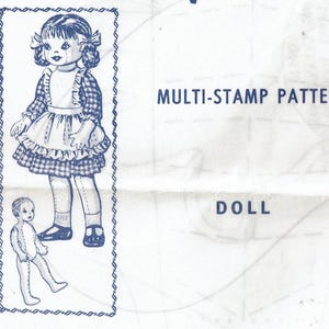 Vintage Mail Order Sewing Pattern 32&quot; Doll Design 874