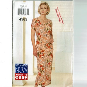 UNCUT Sewing Pattern Sizes 6 8 10 Bust 30 1/2 31 1/2 32 1/2 See & Sew 4565 Butterick 1990s