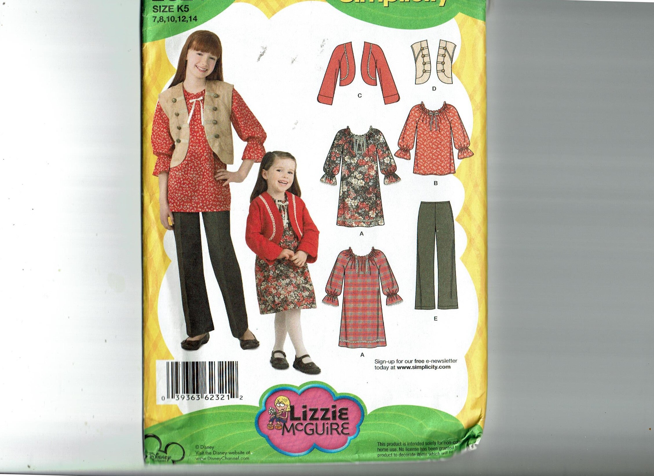 Simplicity Sewing Pattern 2378 Child's and Girl's Dress and Sportswear, K5 (7-8-10-12-14)
