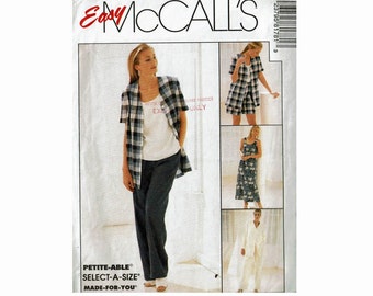 UNCUT Sewing Pattern Easy McCall's 8178 Dress, Top, Jacket, Pull-on Pants or shorts Sizes 8 10 12