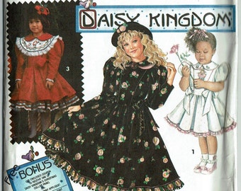 Daisy Kingdom Kawaii Dress Girls Sizes 7 8 10 12 UNCUT Sewing Pattern Simplicity 8086