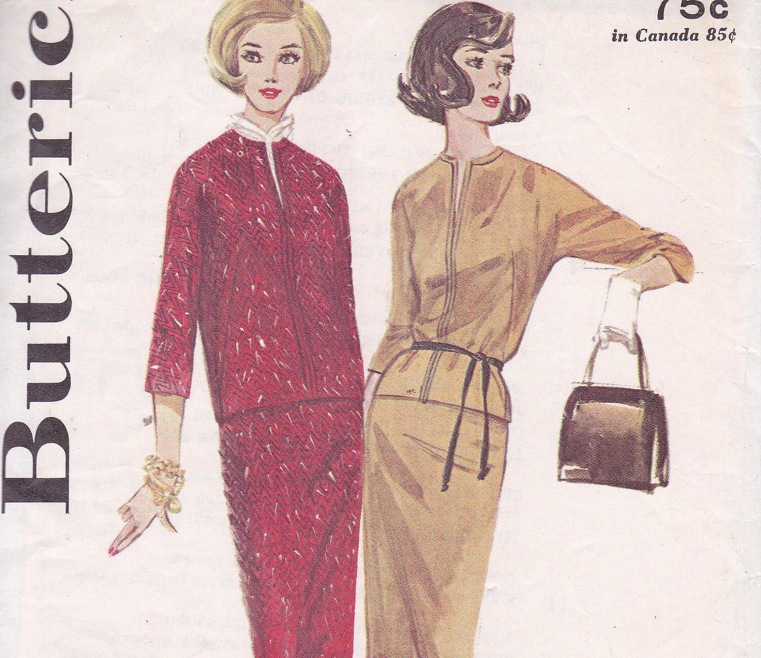 Butterick 2868 Boutique 1963 Sewing Pattern Size 10 2 Piece Butterick 2868 Boutique 1963 Sewing Pattern Size 10 2 Piece