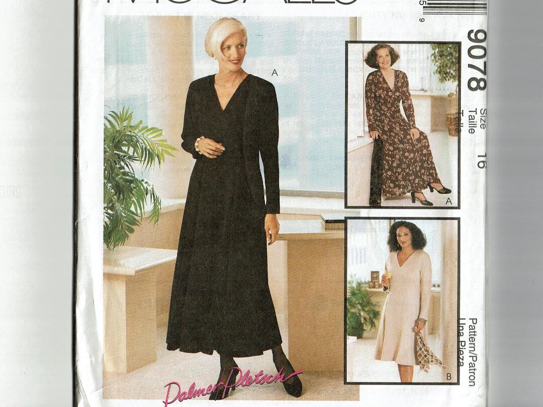 Mccall's 9078 Uncut Sewing Pattern Palmer Pletsch Size 16 Sewing ...