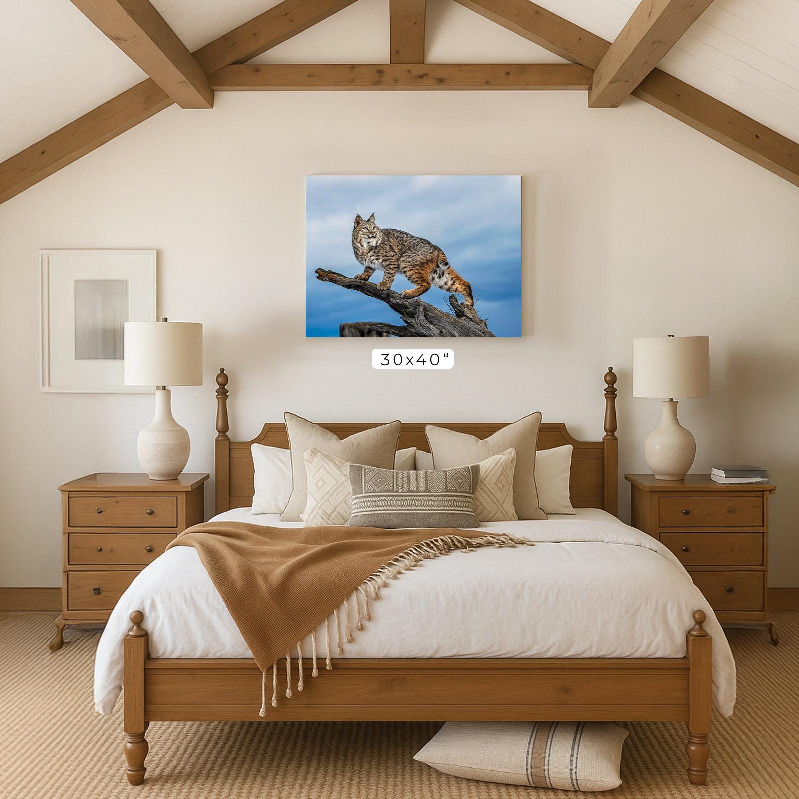Rustic Bobcat Bobcat on Log Print: Montana Wildlife Photography, Rustic Wall Art - Etsy