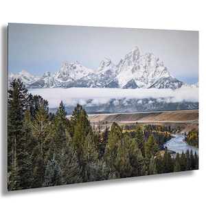 Snake River Overlook Photo Grand Teton Wyoming Landscape Print National Park Wall Art Nature Photography Mountain River Picture