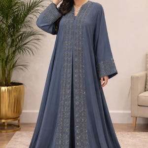 chinese dress ladies Dusty Pink Long Sleeves Dubai Luxury Evening Dresses SS453