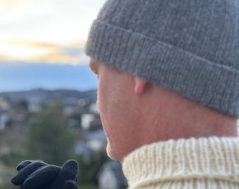 Men’s Knitting Pattern Bundle PDF | Bernie Hat + Wool Gloves | Instant Download