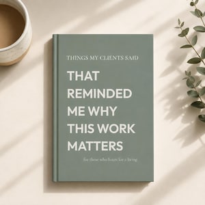 Things My Clients Said - A Minimal Hardcover Journal for Therapists