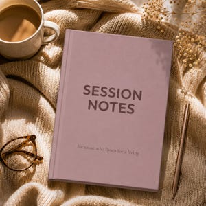 Therapist Notebook - Session Notes Journal - Counseling Notes Book, Psychology Notebook, Social Worker Gift, Mental Health Planner