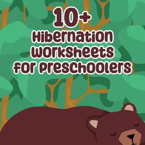 Hibernation Worksheets for Preschoolers | Animal Winter Activities | Printable Learning Pack