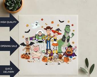 Halloween Toy Dtf, Trick or Treat Iron On It, Retro Fall Transfer, Heat Transfer Print