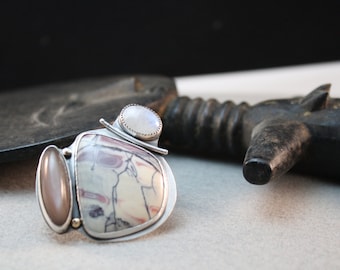 The Moonstone and the Stars Ring