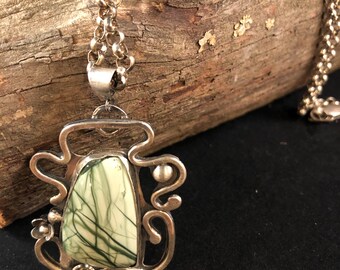 Imperial Jasper Silver Pendant