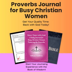 Proverbs Devotional Journal for Christian Women, Gratitude Prompts Daily Journal for Busy Christian Women (Digital Download), Daily Journal