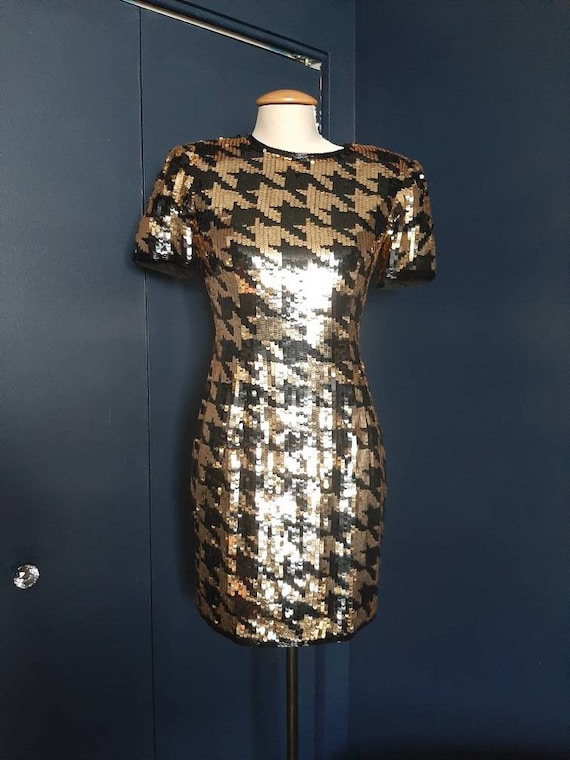 Vintage 1980s A.J. Bari sequin dress