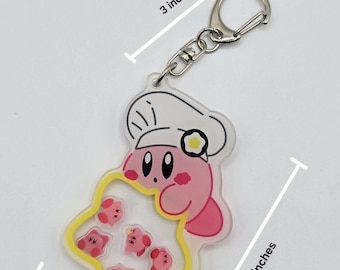 Pink Anime Character- Shaker Keychain