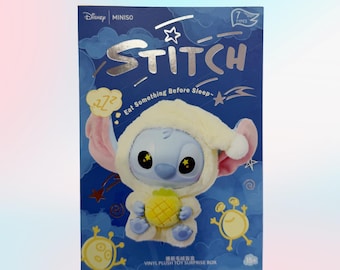 Cute Blue Alien Plush Figure Blind Box | Kawaii Space Creature Vinyl Plush Toy | Mystery Collectible Bag Charm Decor Gift