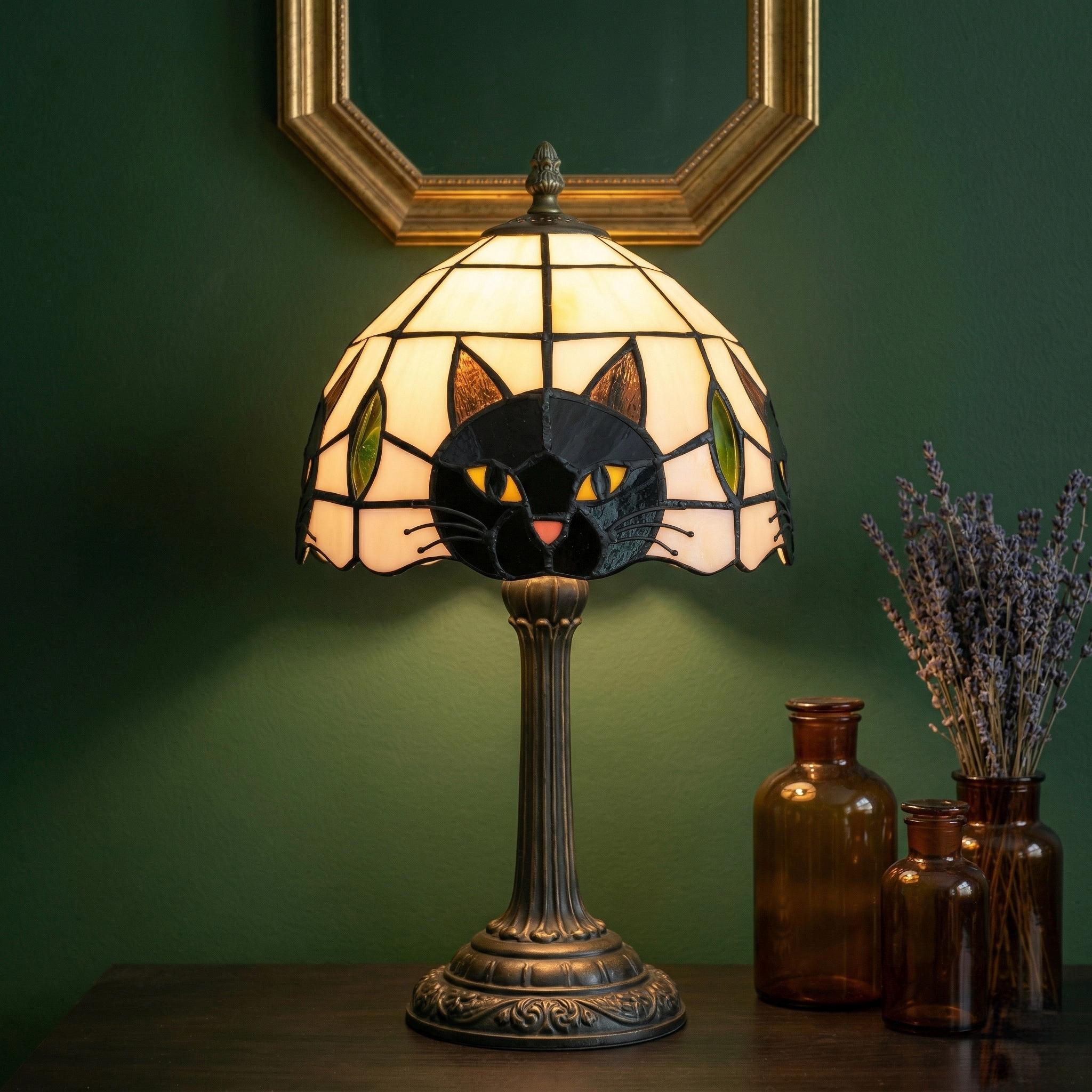 Vintage Bronze Cat Lamp - Etsy Canada