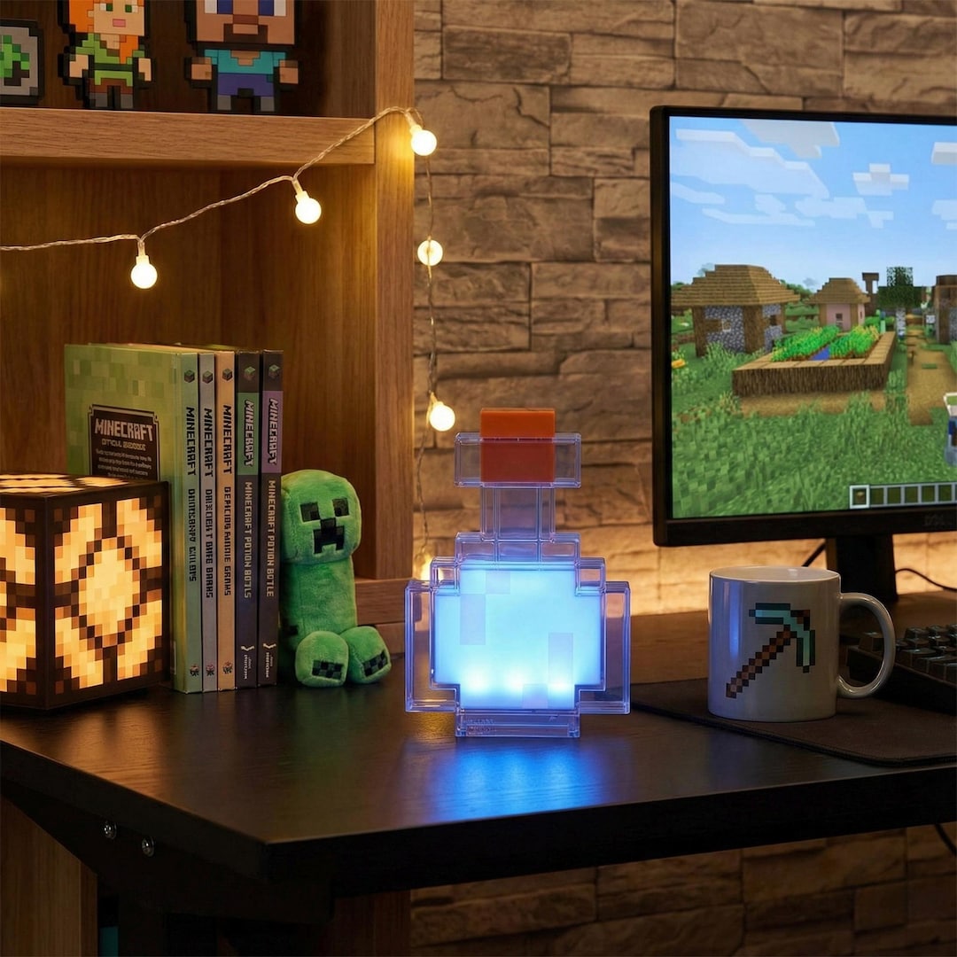 Minecraft Enchanted Light - Multicolor LED, Rechargeable, Shake
