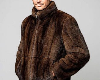 秋の霞のような高級ミンクファーコート | 50年代ヴィンテージのロング