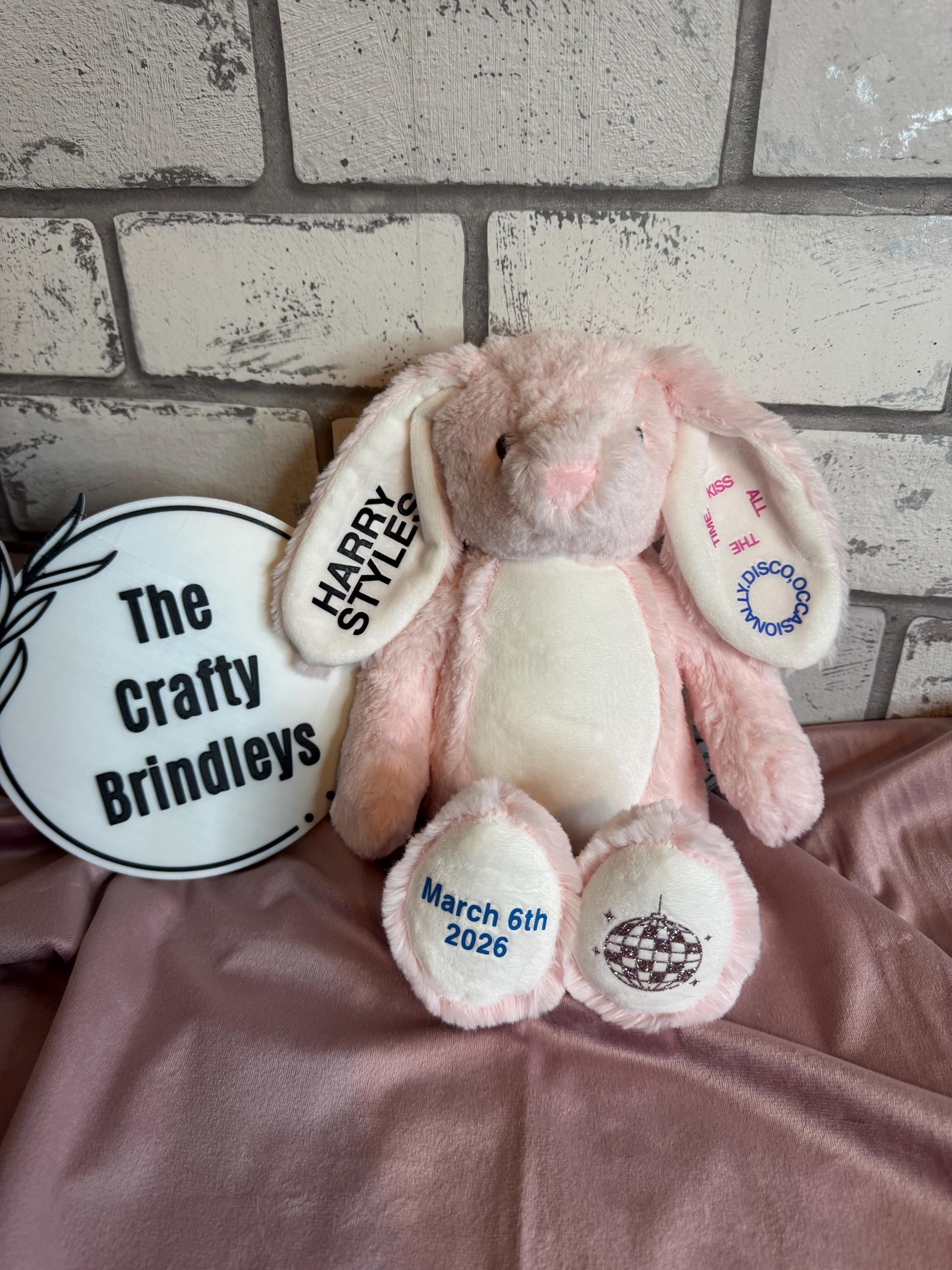 Harry Personalised Tour Bunny - Etsy