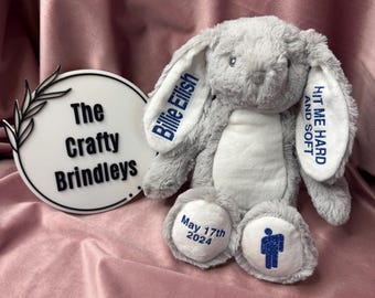 Billie inspired HMHAS personalised bunny