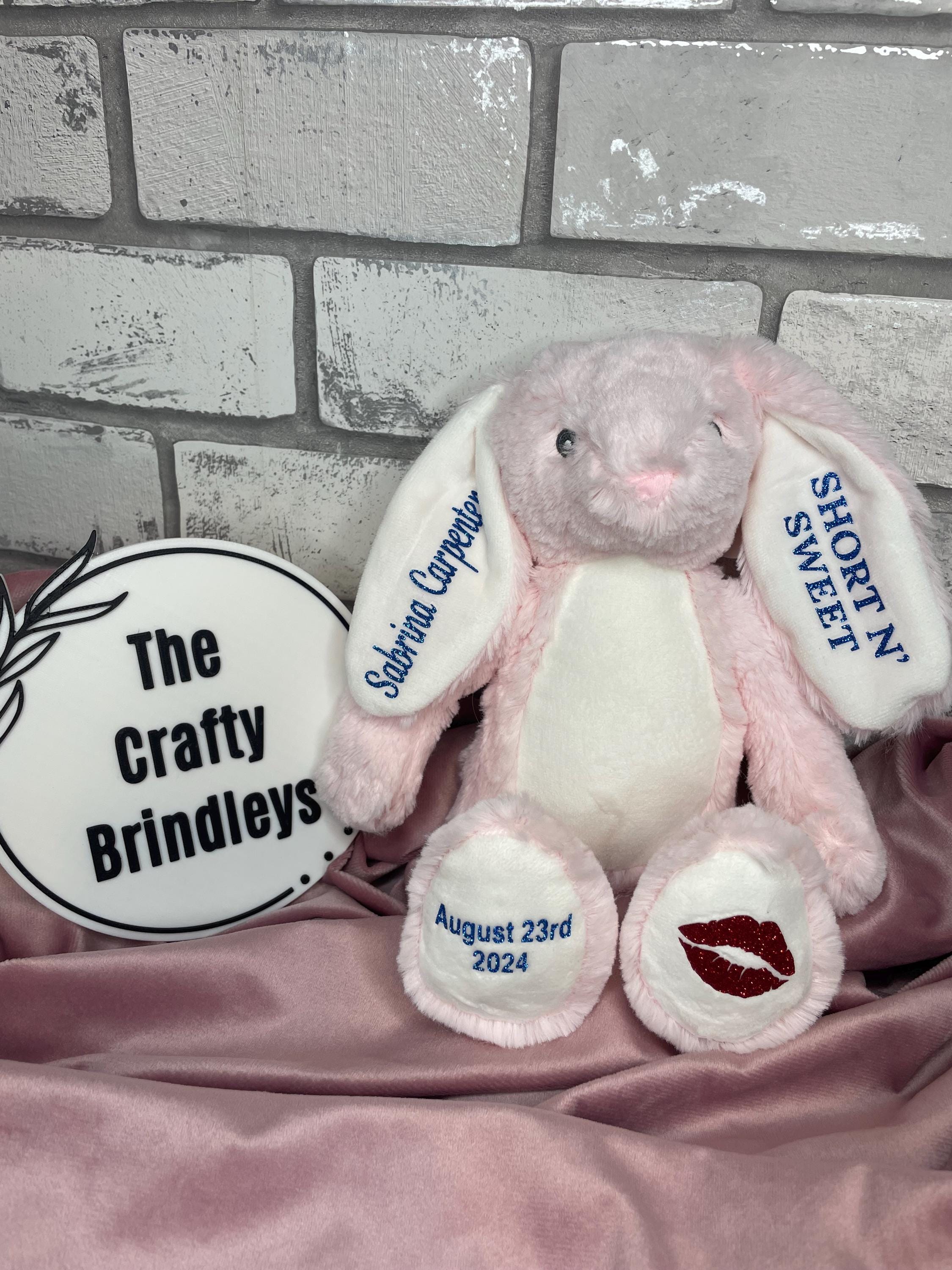 Sabrina Carpenter Short N' Sweet Personalised Tour Bunny - Etsy