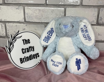 Billie inspired HMHAS personalised bunny