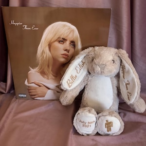 Billie Eilish Happier Than Ever Personalised Tour Bunny (NEW STYLE)