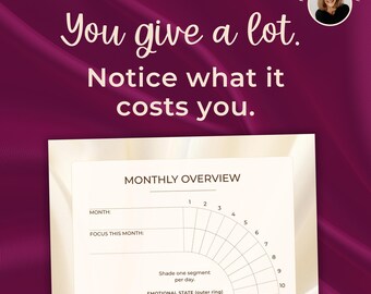 Boundaries & Self-Care Tracker for Women | Printable Daily Emotional Awareness Journal
