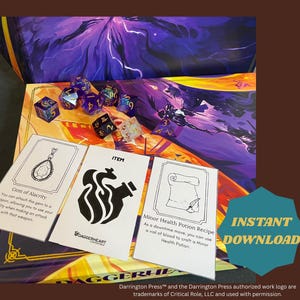 Daggerheart Items, Daggerheart Cards, Compatible with Daggerheart Gaming System,  TTRPG accessories, TTRPG cards, Daggerheart Accessories,