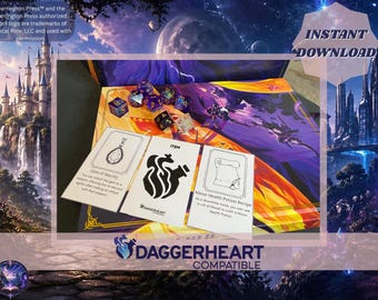 Tarjetas de objetos compatibles con Daggerheart, accesorios imprimibles (descarga en PDF)