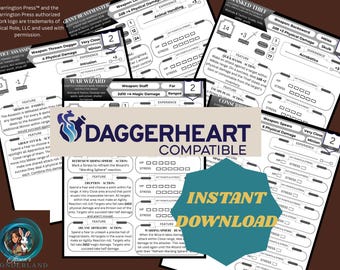 Daggerheart Compatible, Tier 2 NPC Only Adversary Stat Blocks (PDF Download)