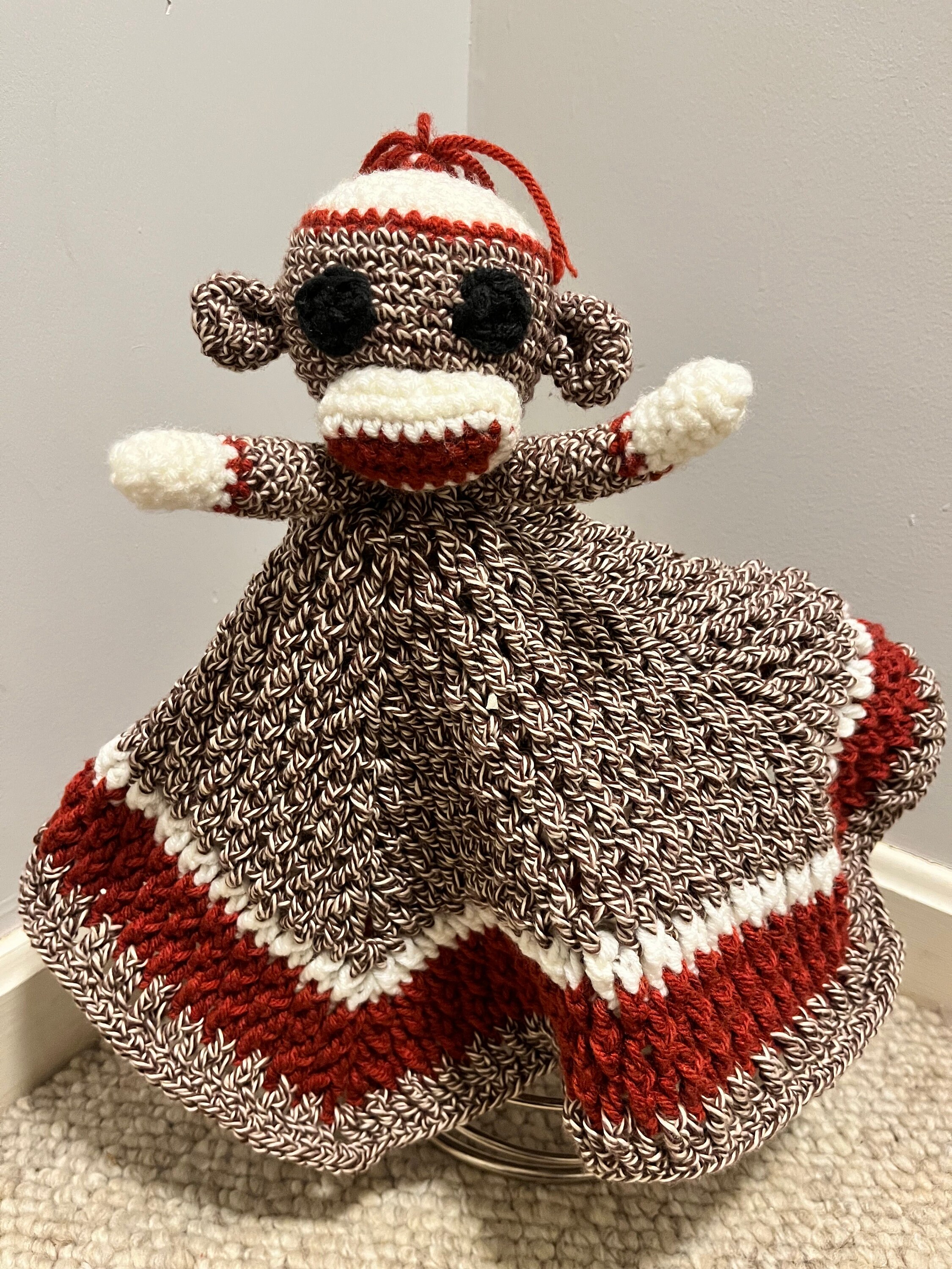 Crochet Sock Monkey Lovey