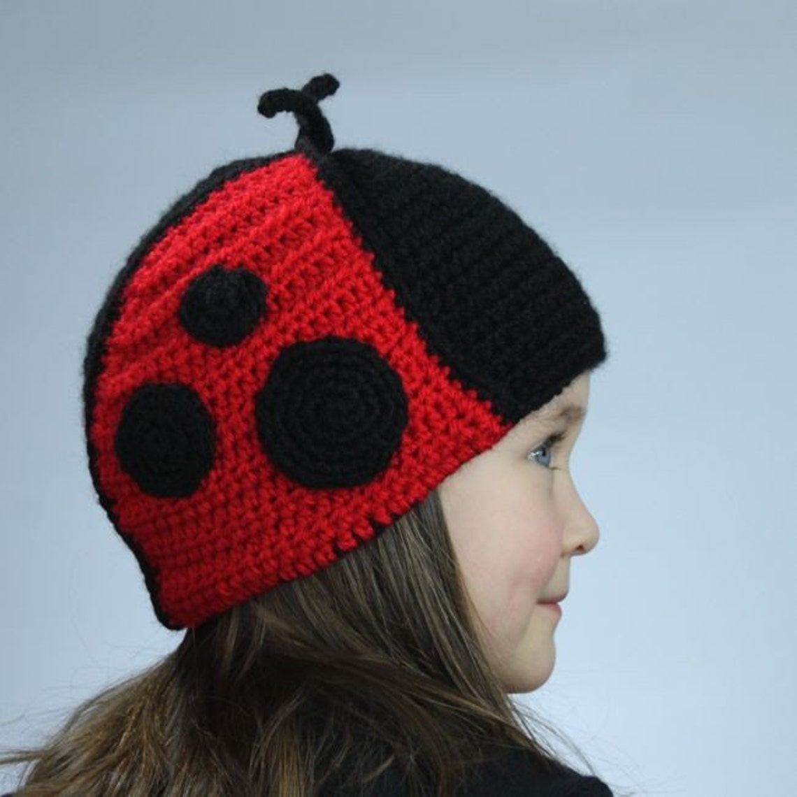 Ladybug Hat Crochet Pattern earflap Style Permission to Etsy
