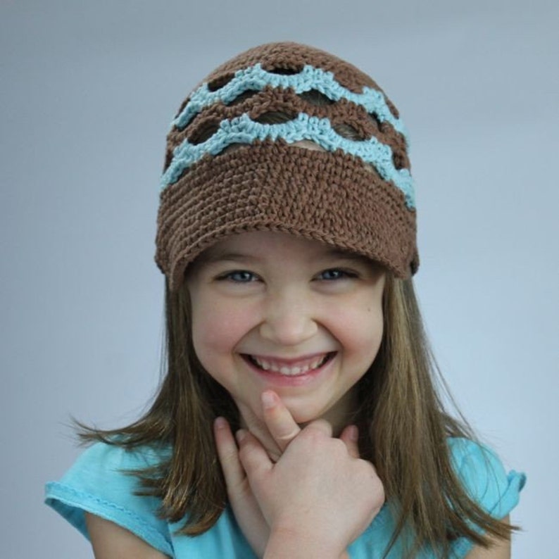 Newsboy Scalloped Breezy Beanie Crochet Pattern Permission to sell finished items image 1