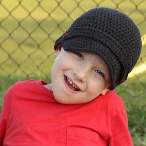 Classic Newsboy Hat - Crochet Pattern - Permission to sell finished items