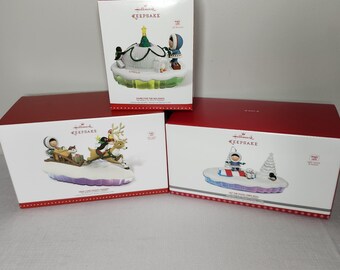 Hallmark Keepsake Frosty Friends Christmas Table Decoration LOT