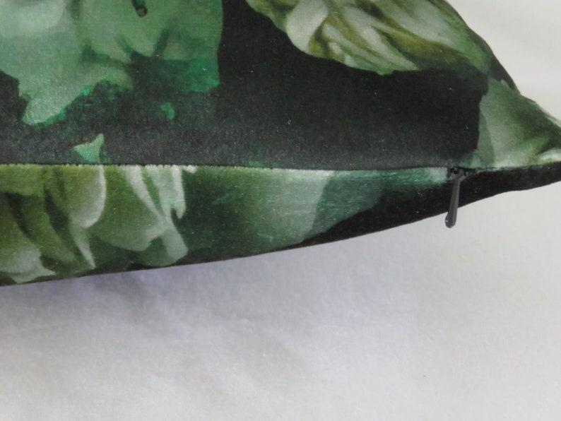 White and Blush Pink Roses Pillow Cover on Black Suede Velour Etsy