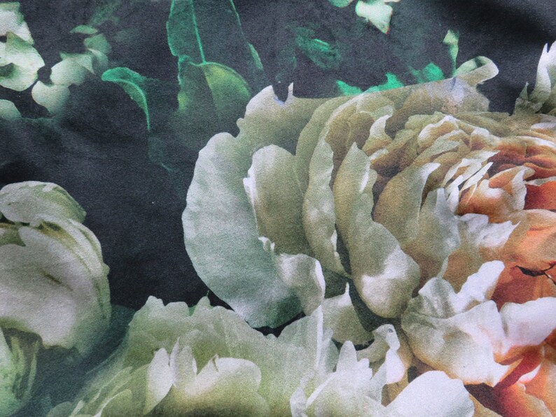 White and Blush Pink Roses Pillow Cover on Black Suede Velour Etsy