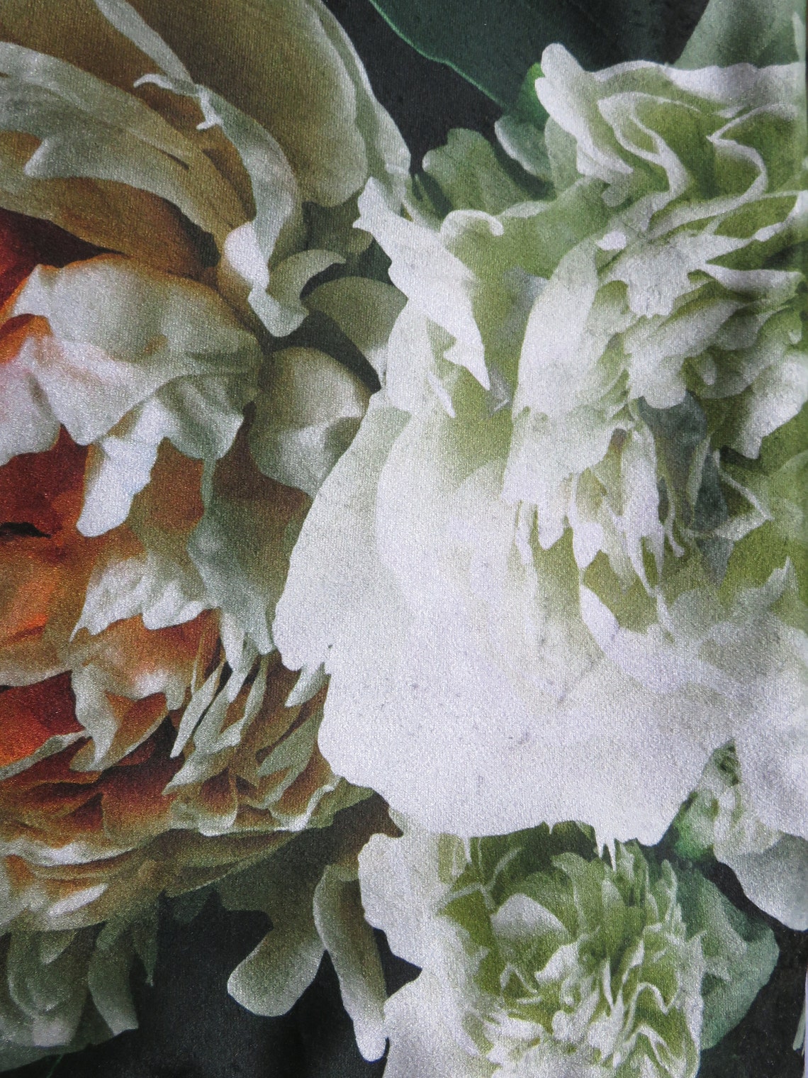 White and Blush Pink Roses Pillow Cover on Black Suede Velour Etsy