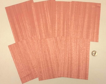 1 Lot Of 7pcs Dyed Pink Raw Veneer Shorts, Lot #9120