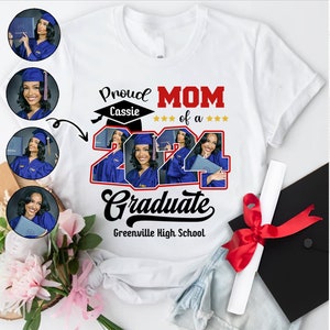 Custom Proud Family of a 2024 Graduation Shirt, Personalized Graduate Shirt, Graduation 2024 Shirt, Graduation Gifts, Family Matching Shirts