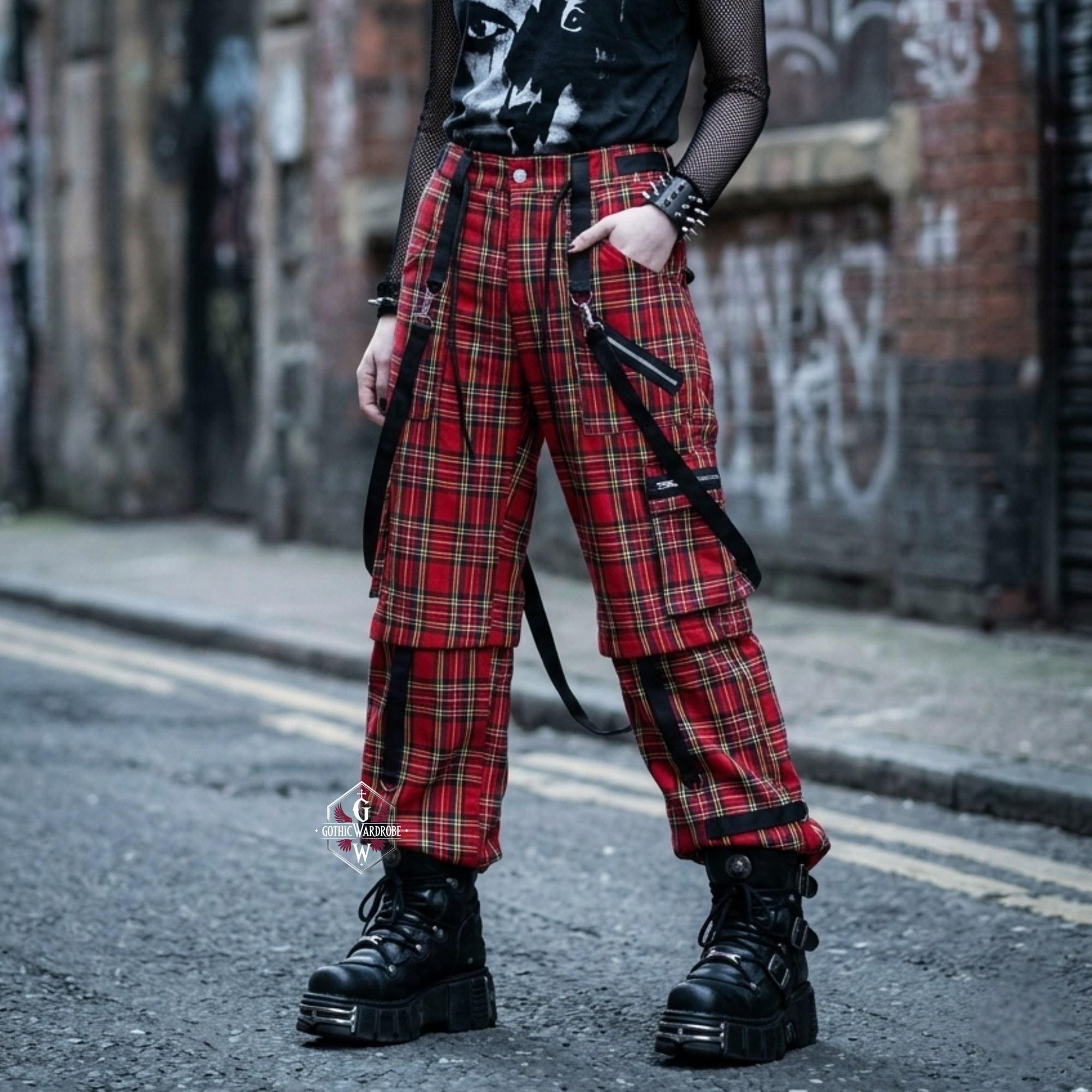 R*u様 wrstwrstwrst plaid bondage pants ch Plaid Bondage Pants - Etsy