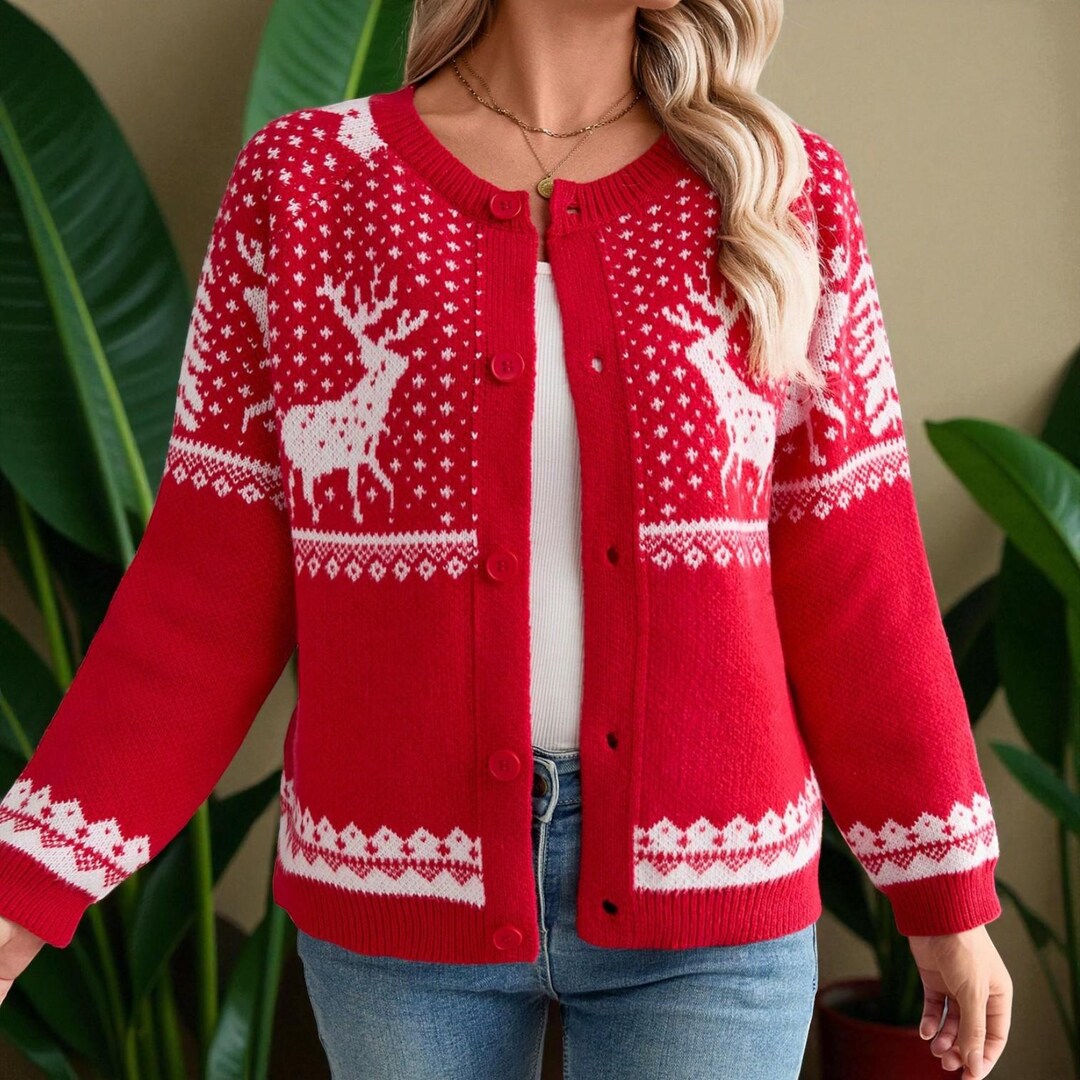 SUE | Reindeer Cardigan main image 0