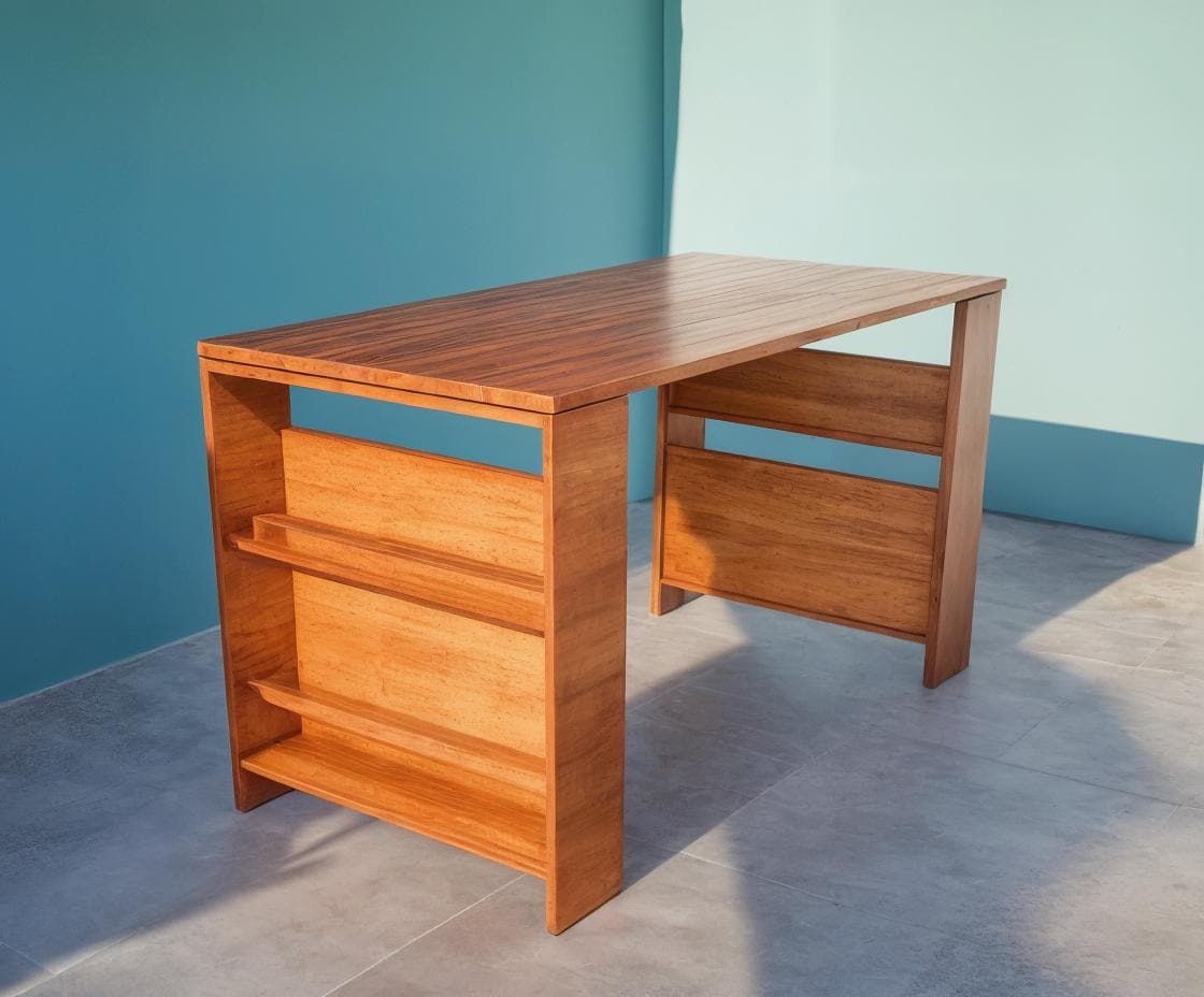 DIY Kids Desk Build Plan With Storage: Children's Art & Craft Table ...
