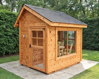 8x10 Garden Shed Plans – DIY Workshop with Double Doors (PDF)-Holiday Projects