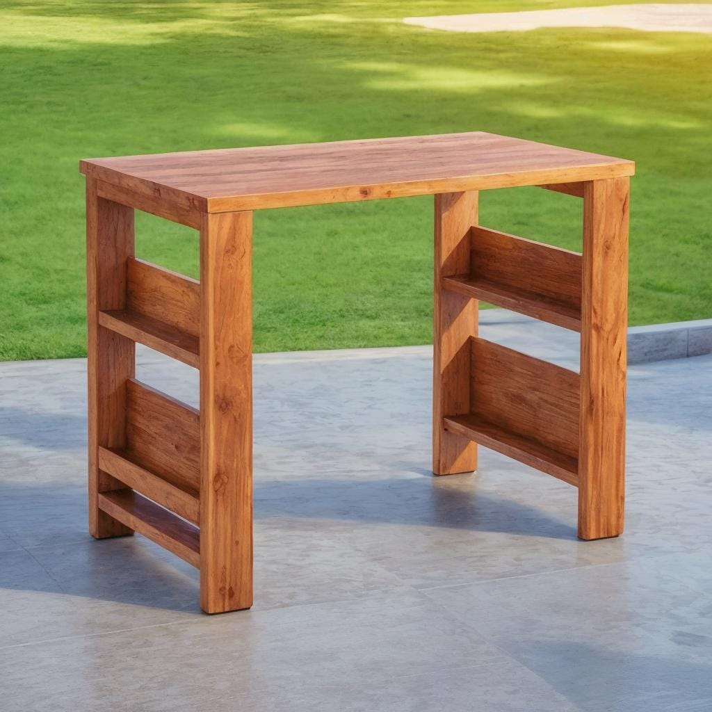DIY Kids Desk Build Plan With Storage: Children's Art & Craft Table ...