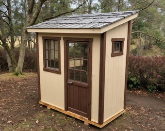 8x4 Lean-To Shed Plan: DIY Outdoor Tool Storage (PDF Download)